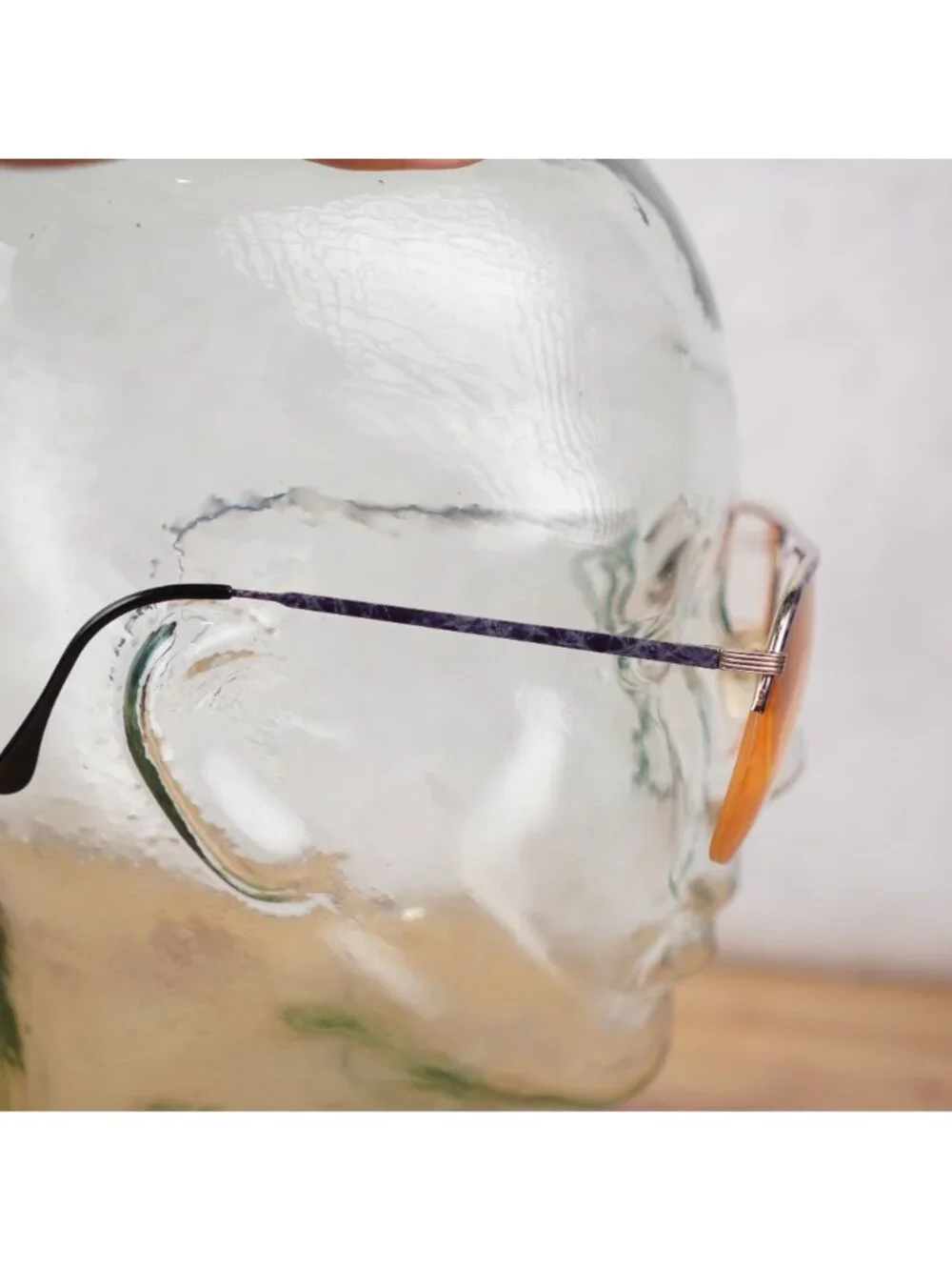 VTG Revue R2040 Aviator Glasses W/ Marbled Purple Pattern Frame Only 60-16 Italy
